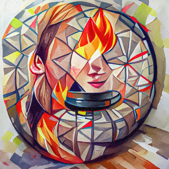 #027 - Illustrated Flame