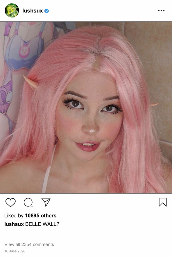 Lushsux #3963 - Mural Belle Delphine