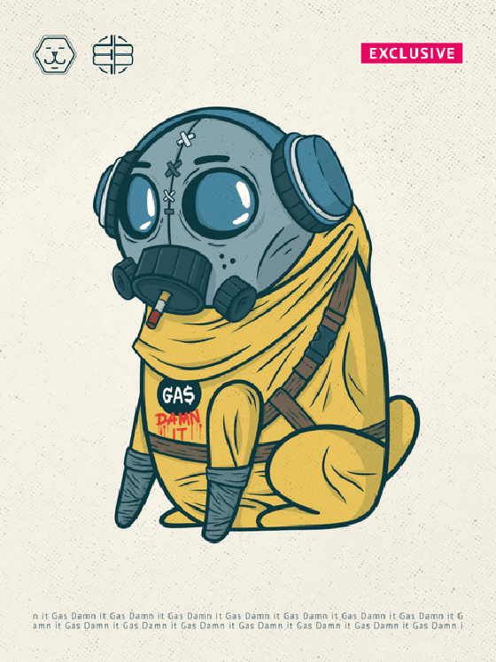 Crypto pug EXCLUSIVE Gas Damn it
