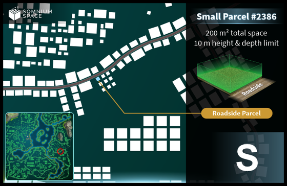 Small #2386 (S) parcel in Somnium Space 