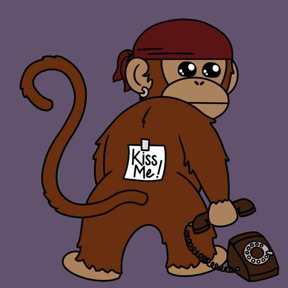 Kiss Me Monkey #1400