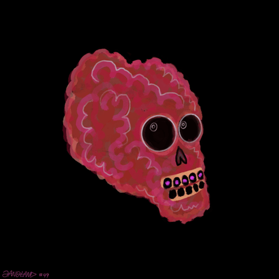 Gangland Skull #49 - by Eddie Gangland
