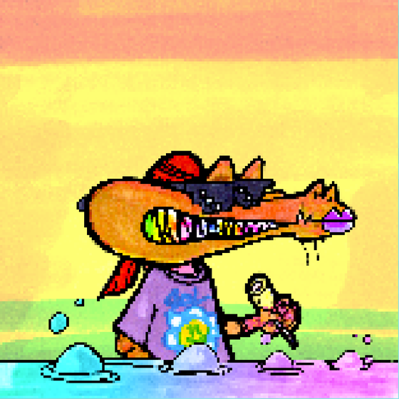 Pixelated Ganja Gators #2595