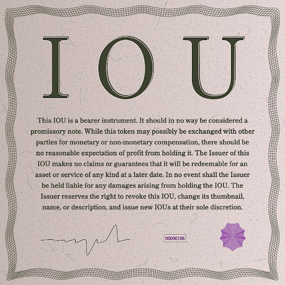 IOU #106