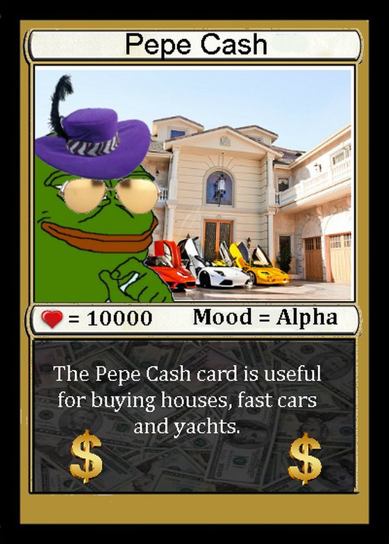 PEPECASH Series 1, Card 11 Rare Pepe