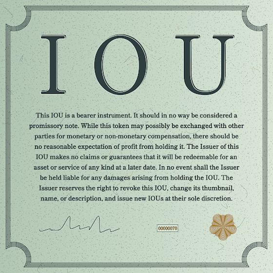 IOU #70