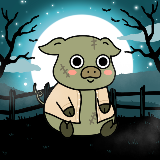 Zombie Piggie Palz #129 - Petunia