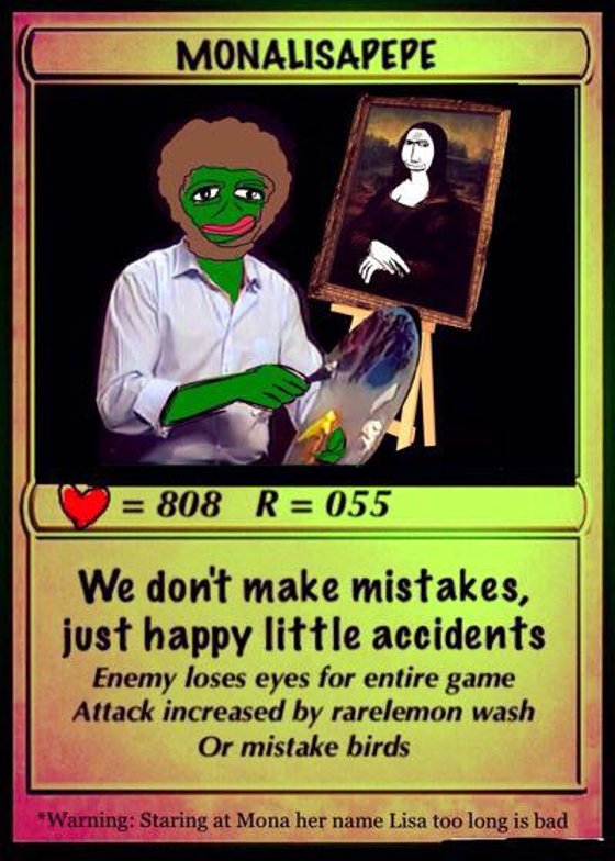 MONALISAPEPE | RAREPEPE | Series 4, Card 20 | 2016