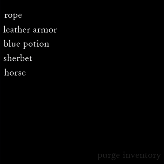 Purge Inventory #1132