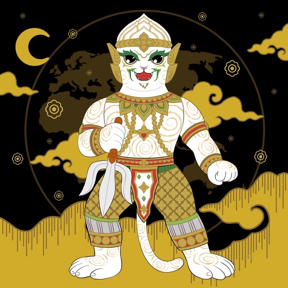 Hanuman, God of Monkey. 