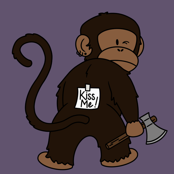 Kiss Me Monkey #7599