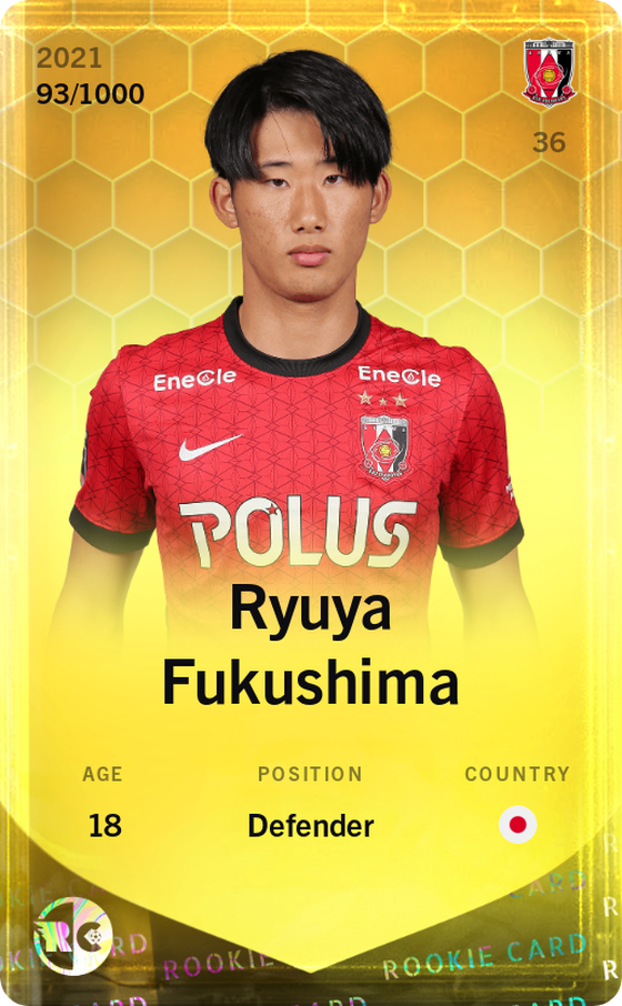 Ryuya Fukushima 2021-22 • Limited 93/1000