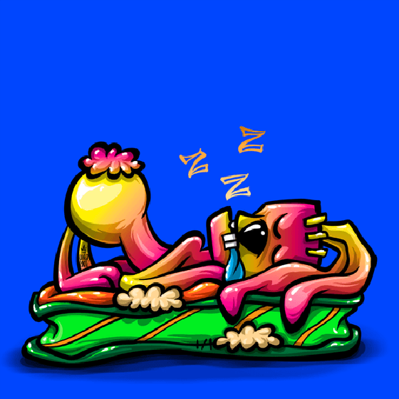 03 Pink Sleepy Zombie Rabbbit