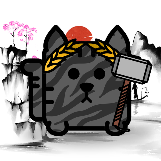 Square Cat Warrior #10050