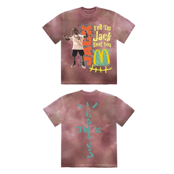 Travis Scott x McDonald's Jack Smile T-Shirt Brown #6