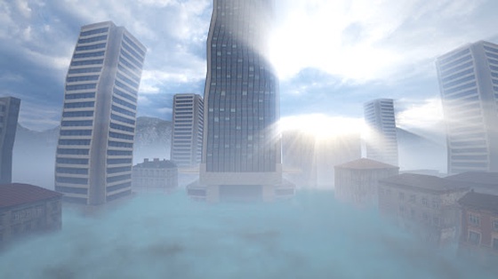 Cityscape Fog Dense Cloudy Skybox