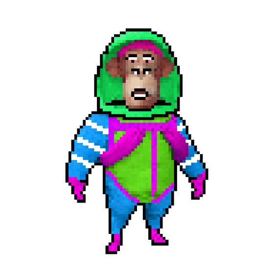 Pixel Radioactive Ape #434