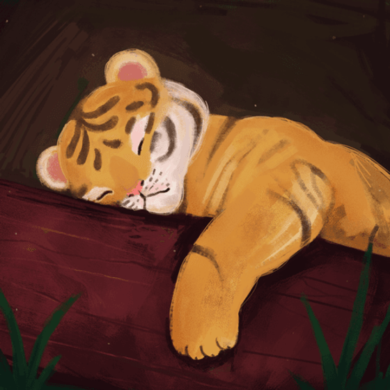 Sleep Water Tiger Cub