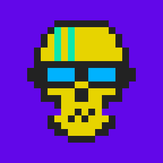 Cyber CryptoSkull #883