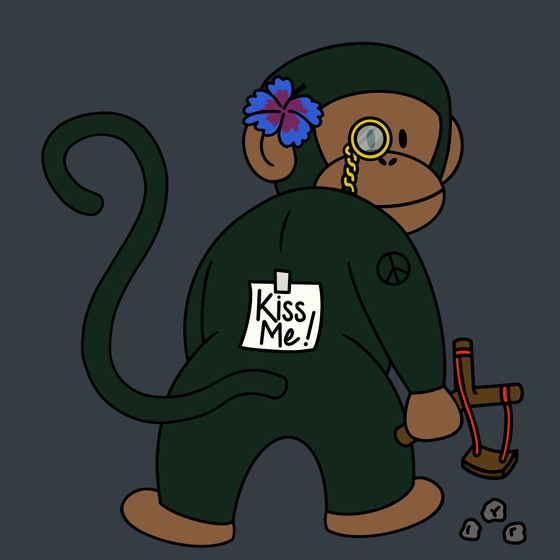 Kiss Me Monkey #9876