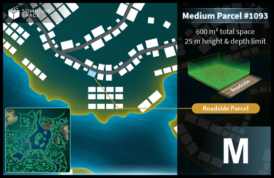 Medium #1093 (M) parcel in Somnium Space