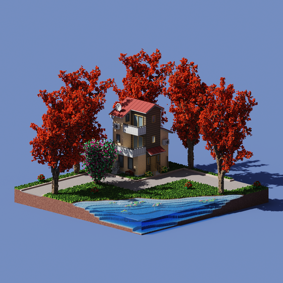 Voxel Universe Plot #484