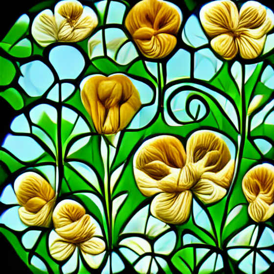 Art Nouveau Flowers 3