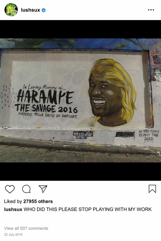 Lushsux #2428 - Mural Taylor Swift Kanye West