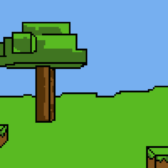 MINECRAFT PAYSAGE PIXEL FAN ART