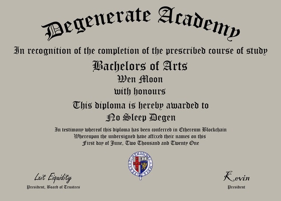 Degen Diploma #1124