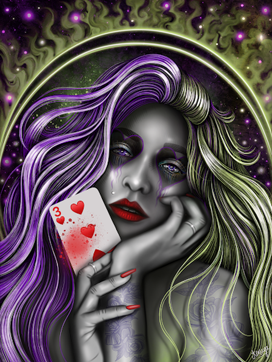 Lady Three of Hearts