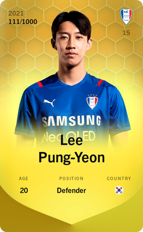 Lee Pung-Yeon 2021-22 • Limited 111/1000