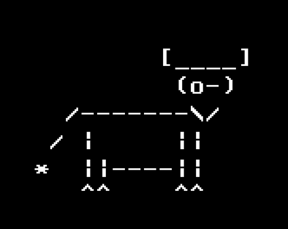 ASCII Cow Violet