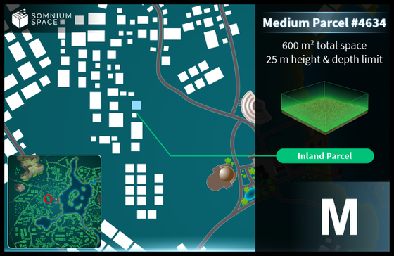 Medium #4634 (M) parcel in Somnium Space