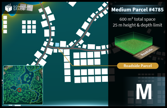 Medium #4785 (M) parcel in Somnium Space