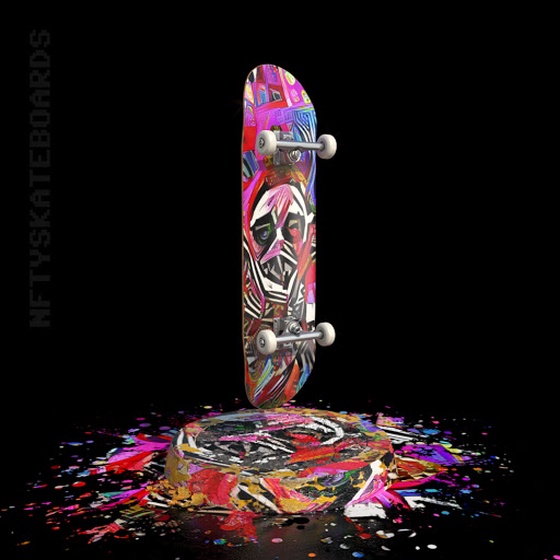 nftyskateboards NFT#026 - hashers.ai "AI-Art"