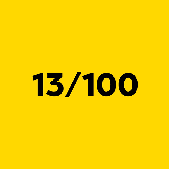 13 of 100