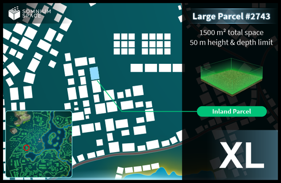 Extra Large #2743 (XL) parcel in Somnium Space