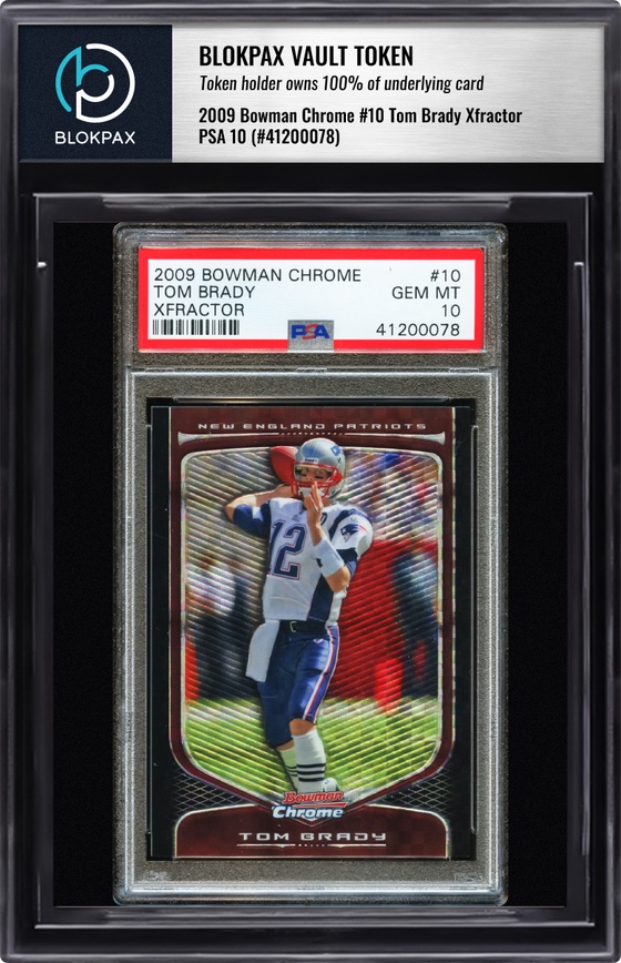 2009 Bowman Tom Brady #10 - PSA 10 (Cert: 41200078)