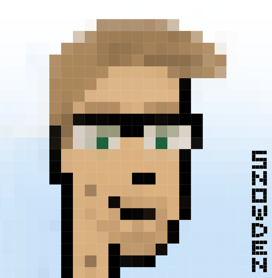 CryptoPunks - Edward Snowden - First Edition