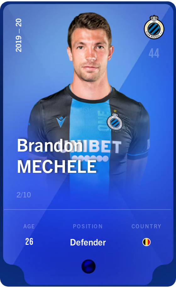 Brandon Mechele 2019-20 • Super Rare 2/10