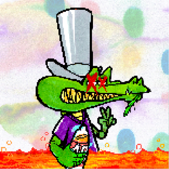 Pixelated Ganja Gators #3690