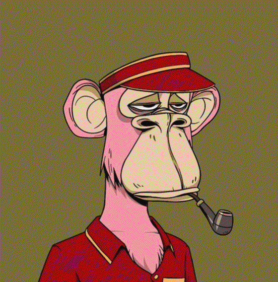 Animated Bored Ape [ Smoking Pipe ]