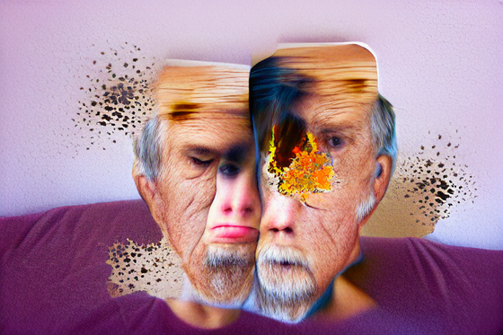 Seeing my dad disintegrate from dementia.