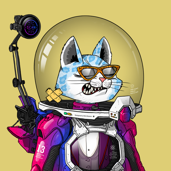 Mars Cat in Spacesuit #1028