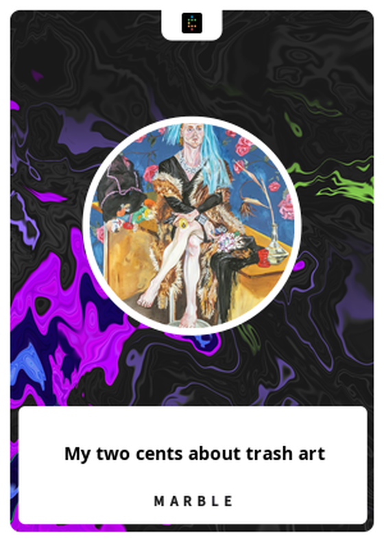 My two cents about trash art