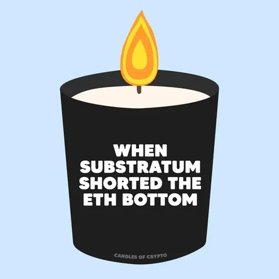 Candle #357 - When Substratum Shorted ETH