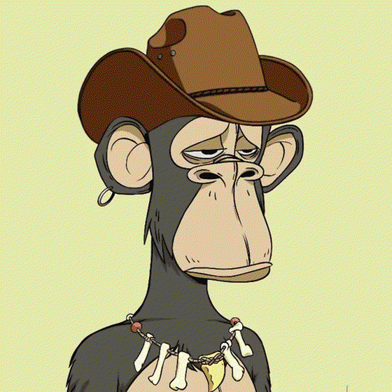 Animated Bored Ape [ Cowboy Drink ]