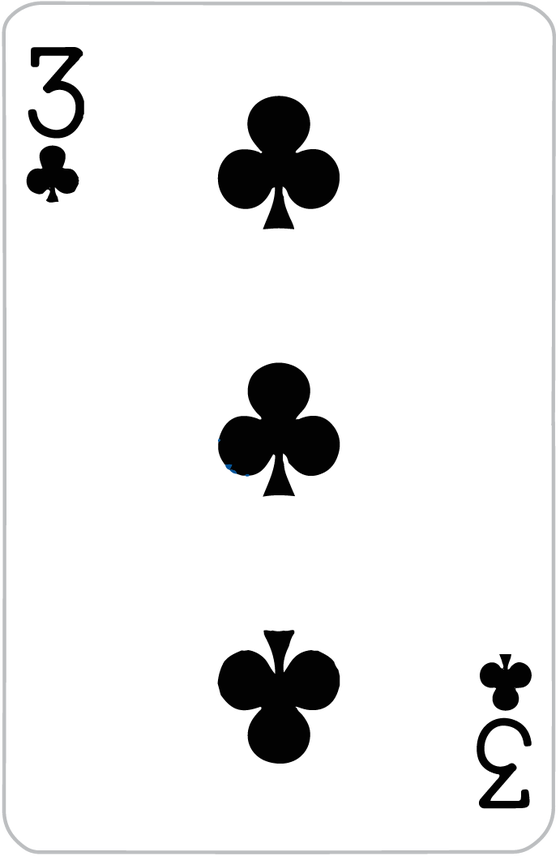 THREE OF CLUBS