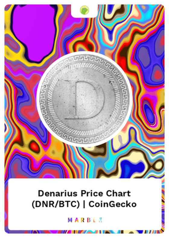 Denarius Price Chart (DNR/BTC) | CoinGecko